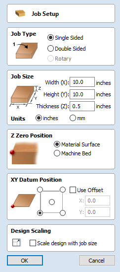 Job Setup Form